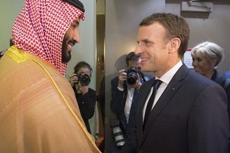 macron pangeran salman