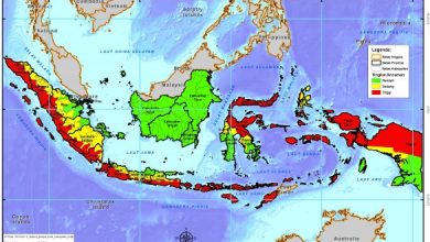 peta gempa bumi indonesia