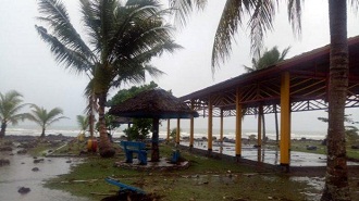usai diterjang tsunami
