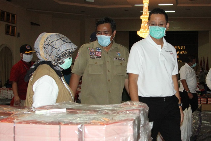 Setiap Hari Dapur Umum Antarkan 6000 Nasi Kotak bagi Warga Terdampak Covid-19