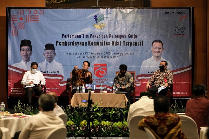 Buka Pertemuan Pakar dan Pokja, Mensos Ajak Dunia Usaha Percepat Pemberdayaan KAT