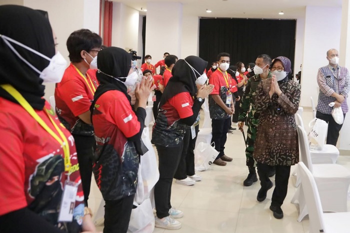 Hadiri Peringatan 1 Tahun RSDC, Mensos: Semangat Gotong Royong Satukan Tekad Lawan Corona