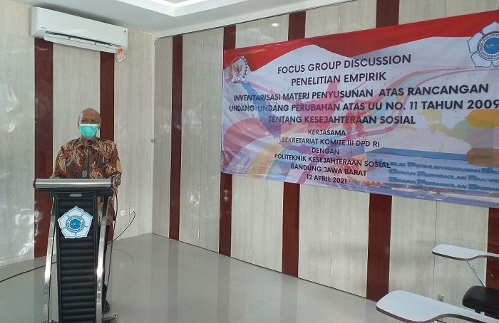 DPD RI Gandeng Poltekesos Gelar FGD Terkait Penelitian Empirik Atas Perubahan UU No 11 Tahun 2009
