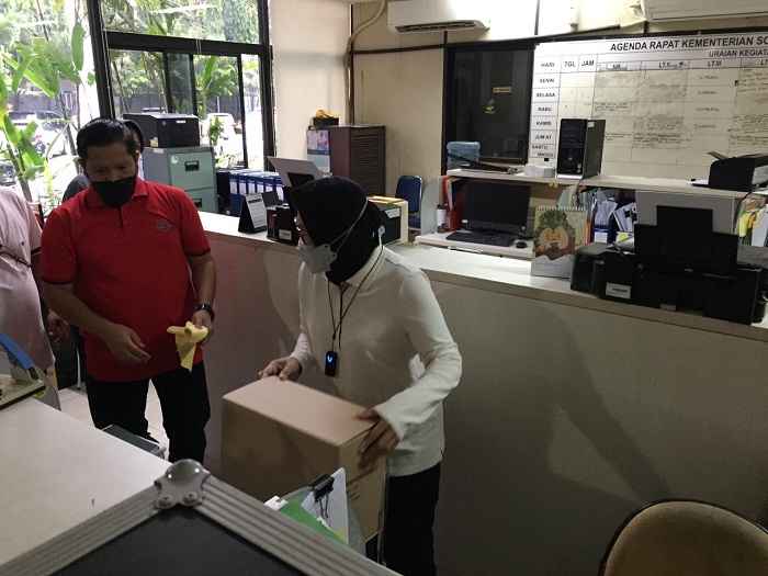 Sidak Mensos Pastikan Kesiapan Pegawai dan Kenyamanan Tempat Kerja