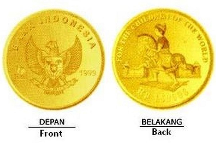 Berikut Penampakan dari Uang Koin Emas Rp150 Ribu Keluaran BI