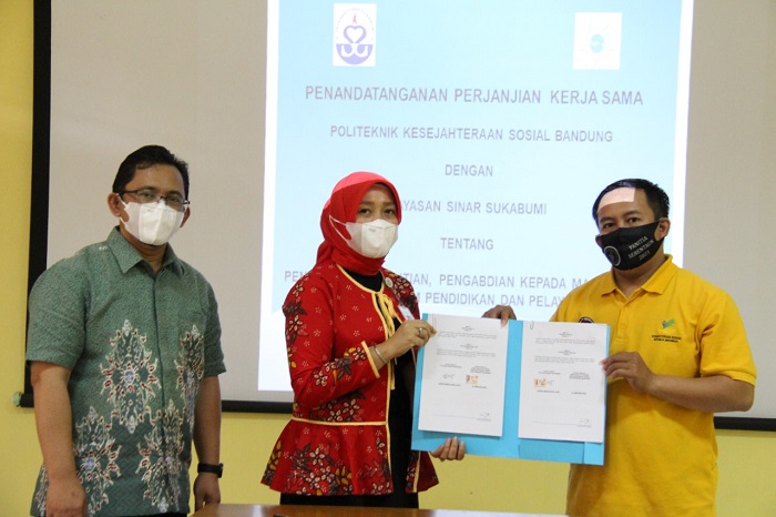 Wujudkan Laboratorium Pendidikan dan Pelayanan Sosial, Poltekesos Gandeng Dua Yayasan di Sukabumi