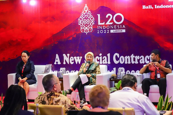 Menaker Sambut Baik Peran L20 bagi Keberlangsungan Usaha di Masa Depan