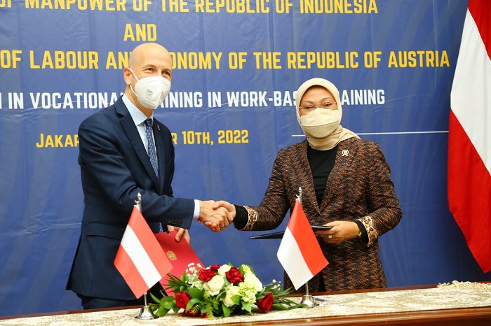 RI dan Austria Jalin Kerja Sama Pengembangan SDM Ketenagakerjaan