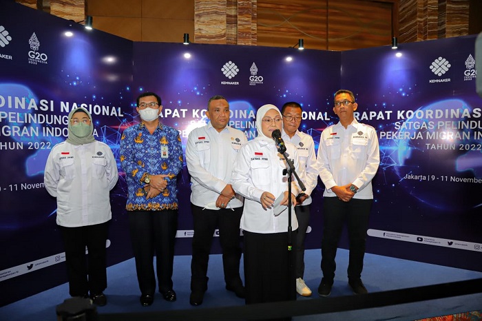 Buka Rakornas, Menaker Apresiasi Capaian Satgas PPMI Tangani Permasalahan PMI