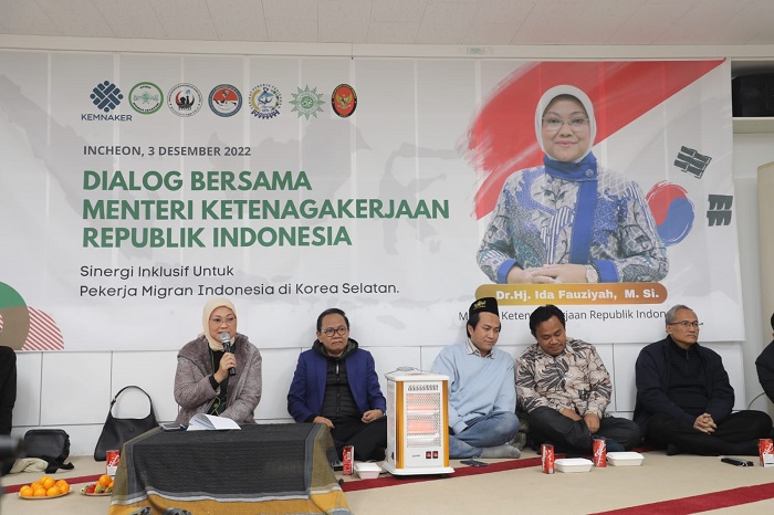 Temui Pekerja Migran di Korsel, Menaker Sampaikan Sejumlah Pesan Penting