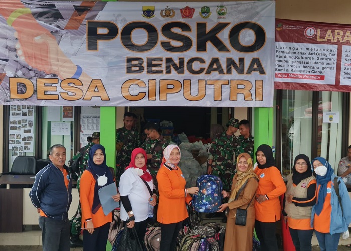 Poltekesos Sigap Respon Bencana Gempa Bumi 5,6 M di Kab Cianjur