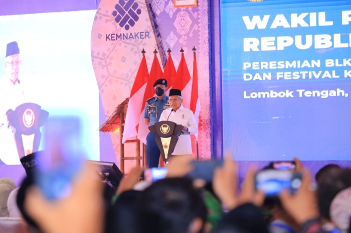 Tingkatkan Daya Saing, Wapres Resmikan Pembangunan 846 BLKK Tahun 2022 di NTB