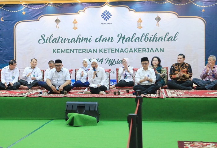 Gelar Halal Bihalal, Menaker Tekankan Peningkatan Kualitas dan Produktivitas