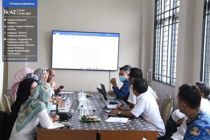 Poltekesos, Bappelitbangda dan Dinsos Sukabumi Siapkan kolaborasi Tingkatkan Kesejahteraan Sosial