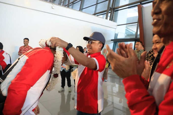 Sekjen Kemnaker Sambut Delegasi Indonesia Usai Jadi Juara Umum 13th Worldskills ASEAN
