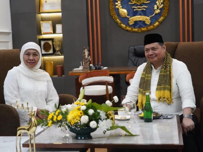 Motong Tumpeng, Airlangga Bertemu Khofifah, Golkar: Ada Kejutan Dalam Waktu Dekat