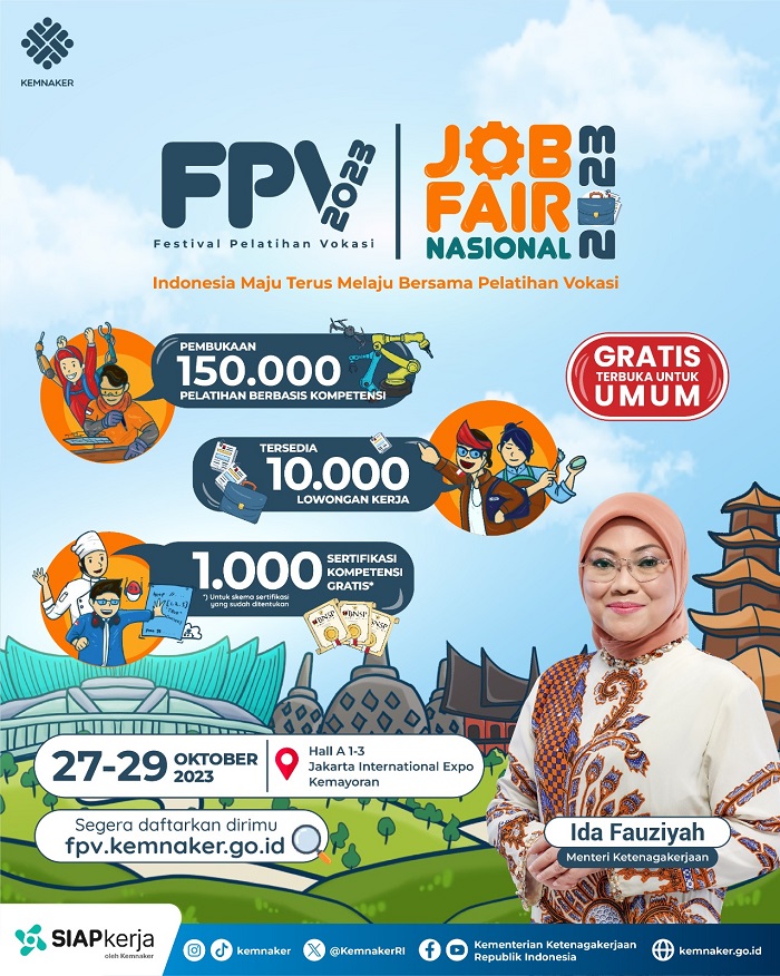 Sukses Tahun Lalu, Kini Festival Pelatihan Vokasi dan Job Fair Nasional Kembali Digelar