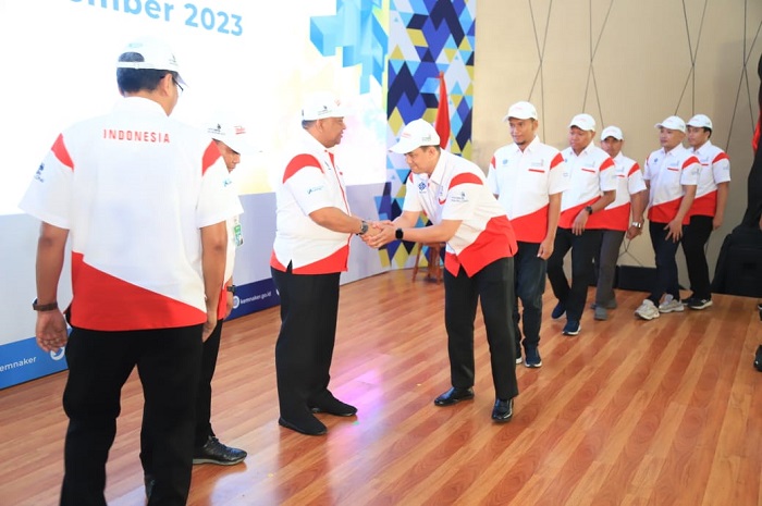 Delegasi RI ke Worldskills Asia di Abu Dhabi Dilepas Wamenaker Afriansyah Noor