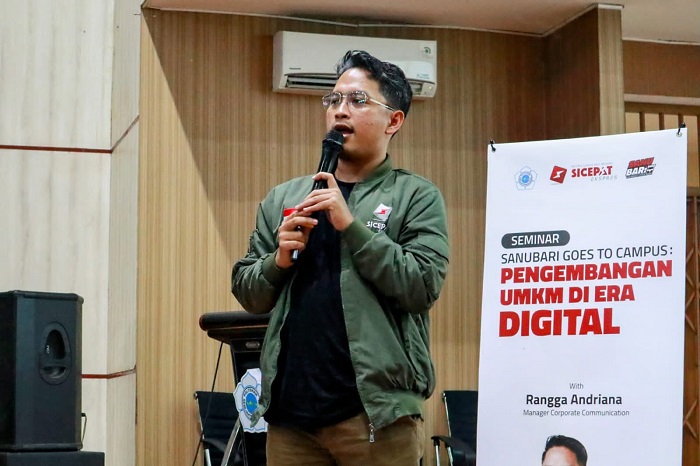 UKM Koperasi Mahasiswa Teratai Muda Helat Seminar Pengembangan UMKM di Era Digital