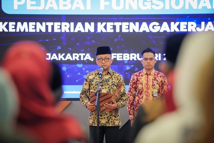 Lantik 67 Pejabat Fungsional, Sekjen Kemnaker Harap Amanah Jalankan Tugas