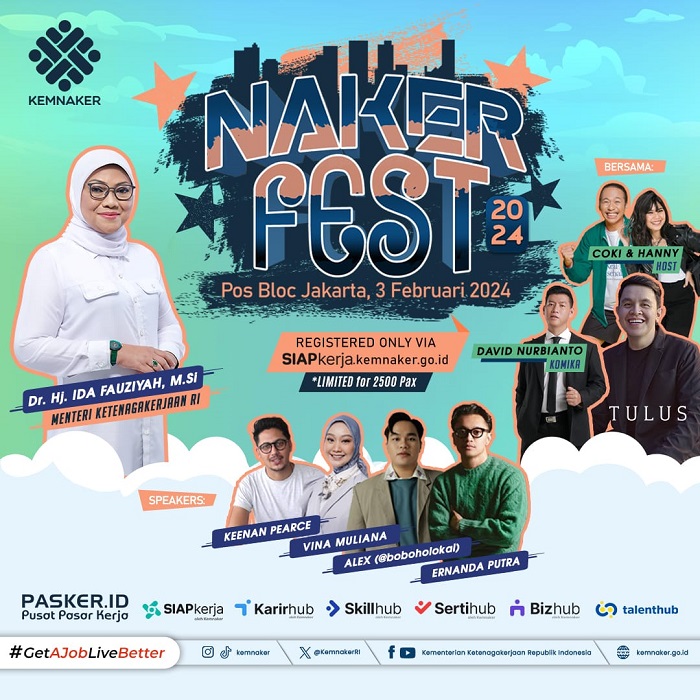 Naker Fest 2024 Sebagai Ruang Interaksi dengan Gen Z dan milenial