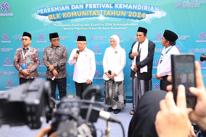 Melalui BLK Komunitas, Wapres: Pemerintah Miliki Komitmen Bangun SDM Terampil