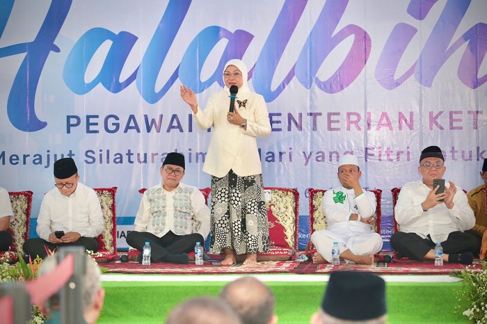 Gelar Halalbihalal, Menaker Minta Pegawai Tingkatkan Etos Kerja dan Pelayanan Terbaik